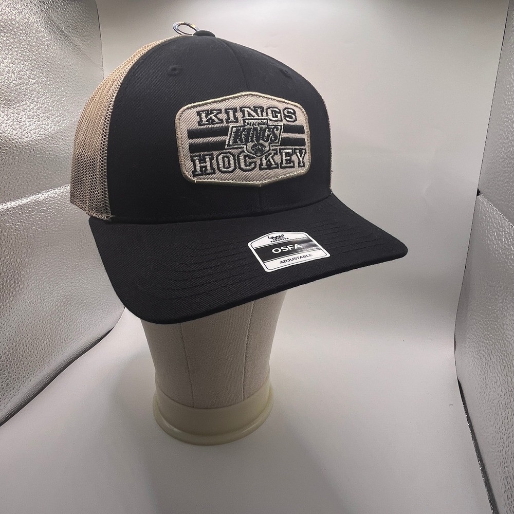 Fan Favorite Kings Hockey Hat Unisex OSFA Black NEW Mesh Back Snapback NHL